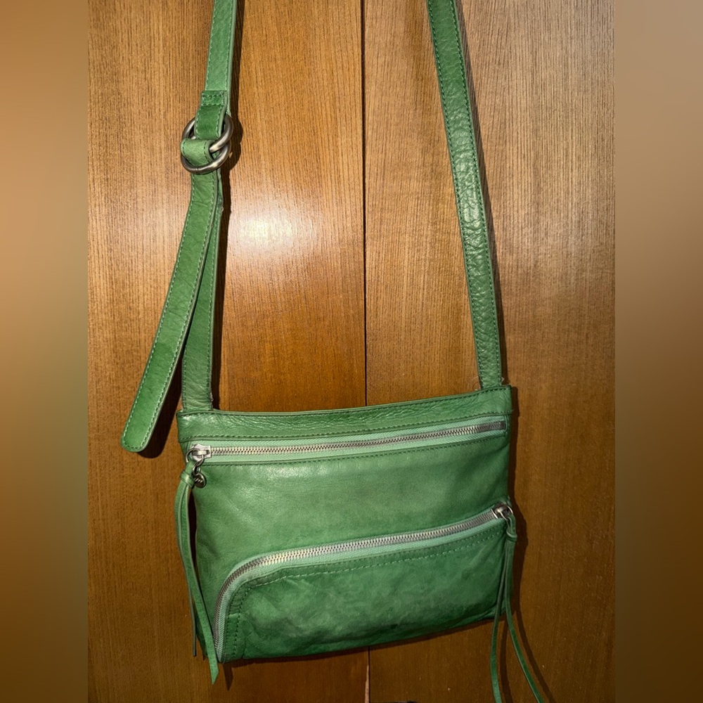 HOBO The Original Green Leather Crossbody Bag - Picture 4 of 16